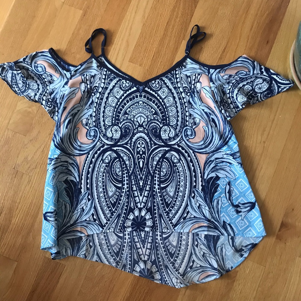 Clarté Off the Shoulder Print Tank